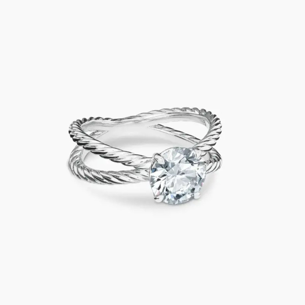 David Yurman interlocking diamond ring - Picture 3 of 6